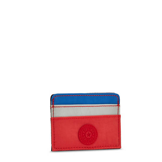 Kipling Cardy Card Holder Táska Kék Piros | HU 2053NW